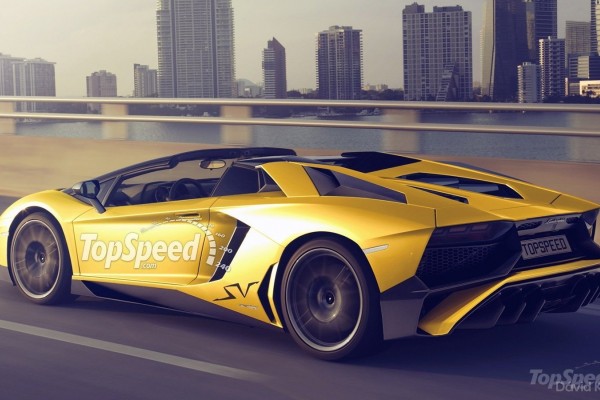 2016 Lamborghini Aventador SV Roadster rendering