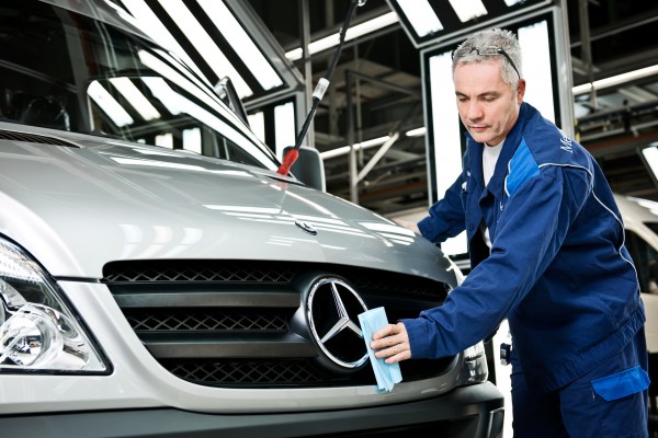 Mercedes production line