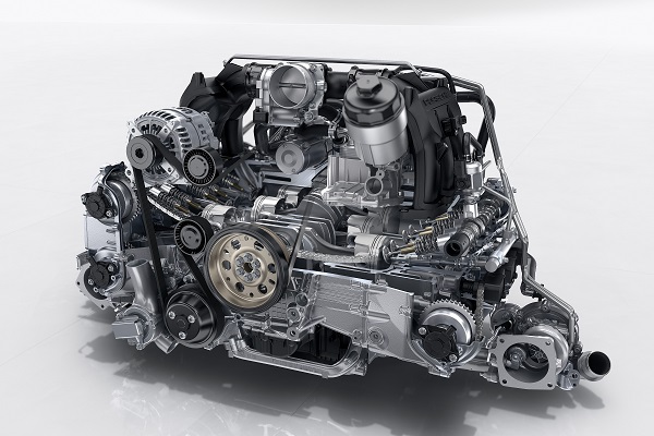 2017 Porsche 911 Carrera 3.0-liter engine