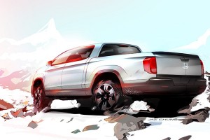 Honda Ridgeline preview sketch