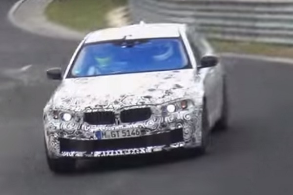 2018 BMW M5 testing on the Nurburgring