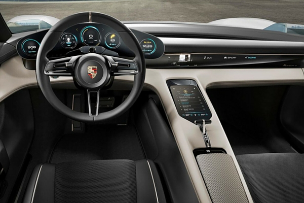 Porsche Mission E concept interior