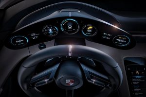 Porsche Mission E concept interior