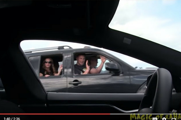 Tesla Model S prank video