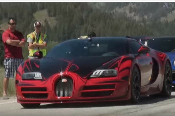 Bugatti Veyron at the Sun Valley Road Rally