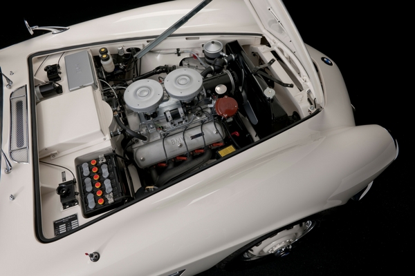 Elvis Presley's BMW 507 restored engine bay