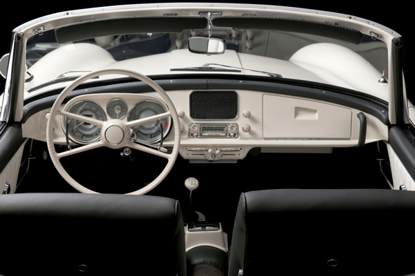 Elvis Presley's BMW 507 restored interior