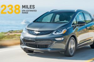 2017 Chevy Bolt EPA range announcement